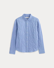 Textured Voile Button-Up Shirt | Open Air Plaid