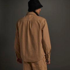The Canvas Organic Cotton Overshirt | Cappuccino