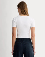 The ’90s Rib Tee | White