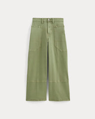 The Way-High® Gardener Cropped Jean | Oil Green