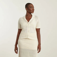 The Crochet Knit Polo | Canvas