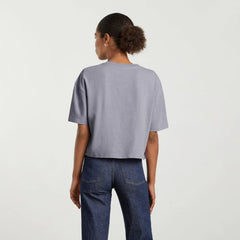 The Vintage Henley Hemp Tee | Lilac Grey