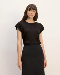 The Rib Muscle Tee | Black