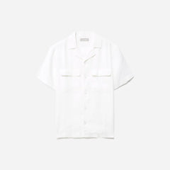 The Resort Shirt in Linen | White