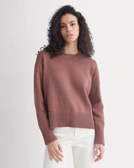 The Boxy Sweater in Everyday Cotton | Mocha
