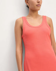 The ’90s Rib Dress | Coral