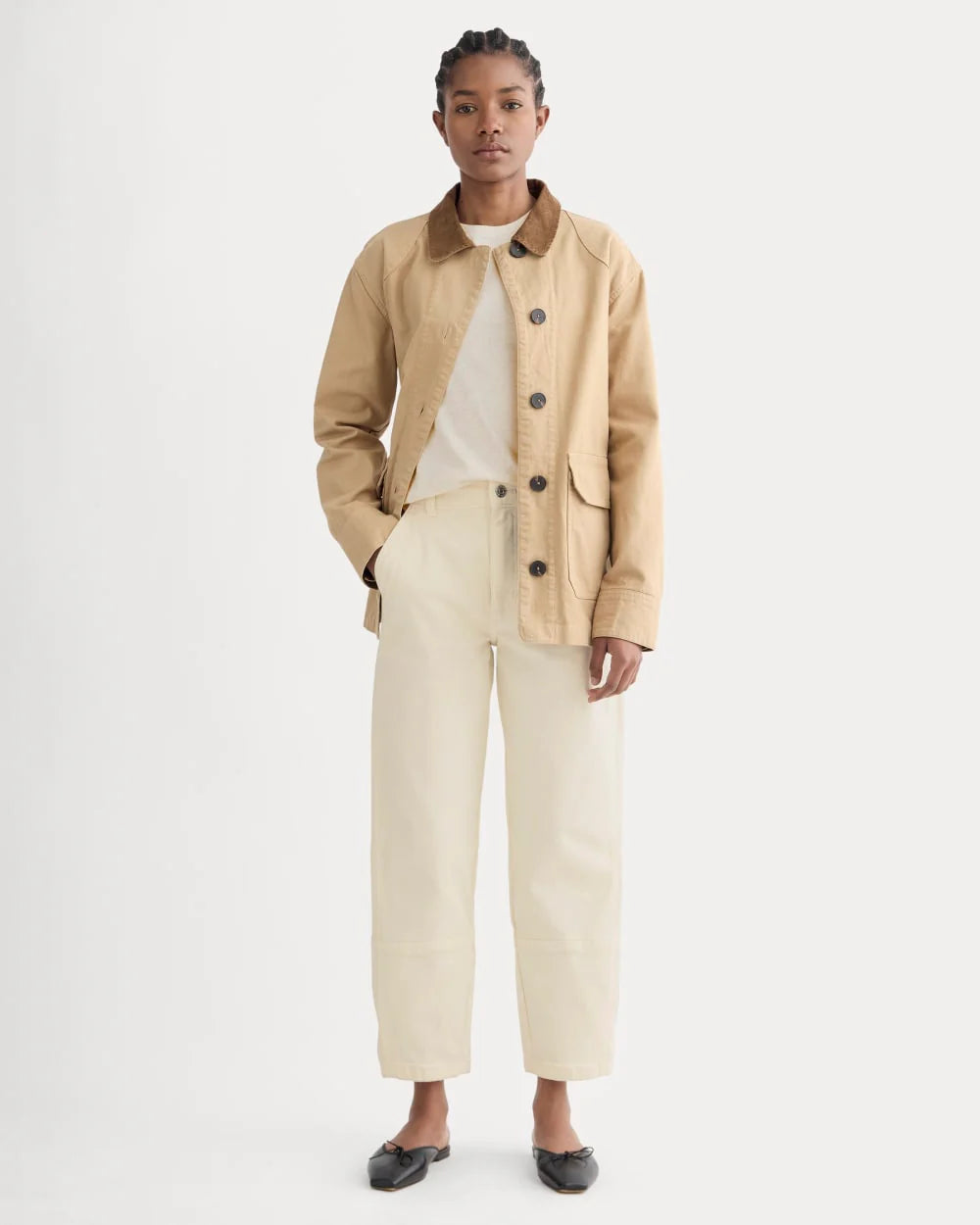 The Utility Barrel Pant | Bone | Regular
