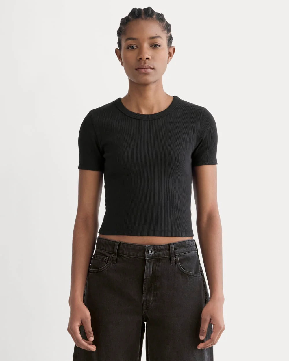 The ’90s Rib Tee | Black