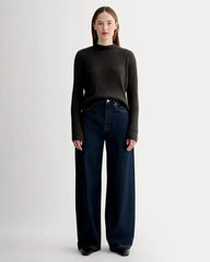 The Cozy Rib Funnel-Neck | Black