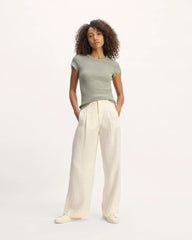 The Cozy Rib Tee | Sage Green