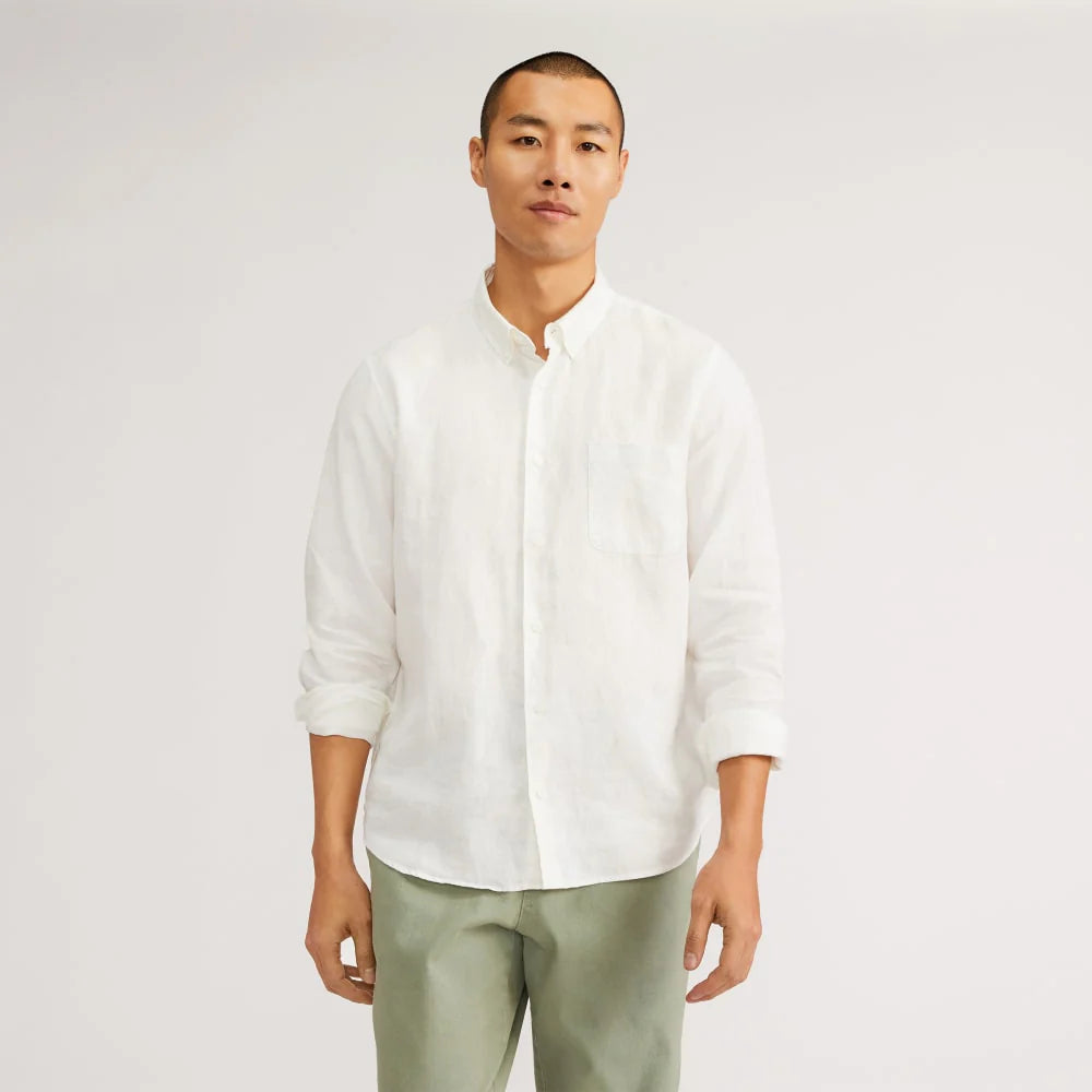 The Classic Shirt in Linen | White