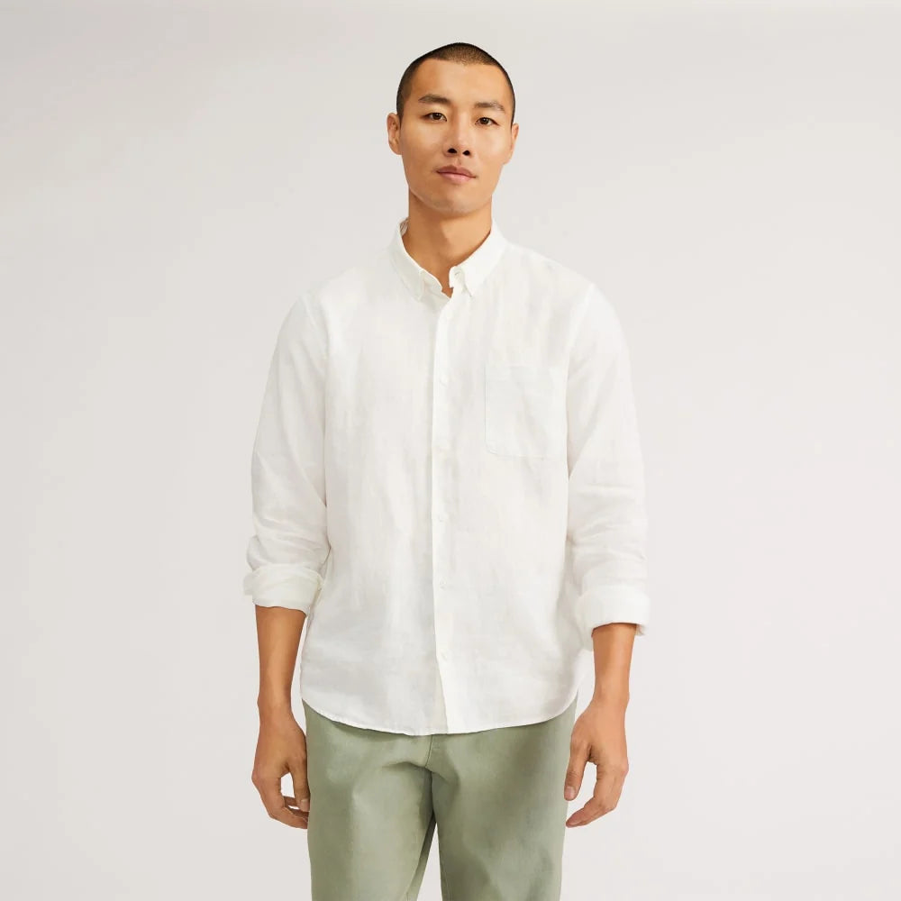 The Classic Shirt in Linen | White