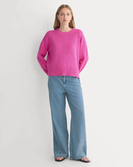 The Boxy Sweater in Everyday Cotton | Rose Violet