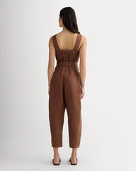 The Utility Coverall in Linen | Cedarwood