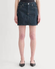 The Denim Mini Skirt | Dark Indigo