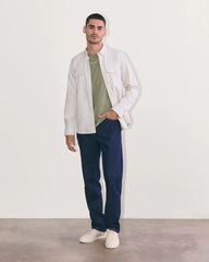 The Premium-Weight Crew | Uniform | Heather Sage Green