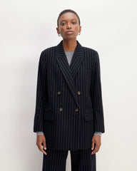 The ReWool® Double-Breasted Blazer | Navy / Bone