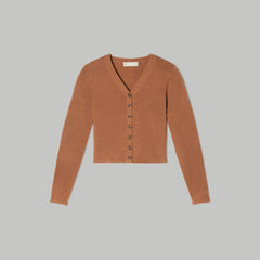 The Luxe Merino Cardigan | Tawny Brown