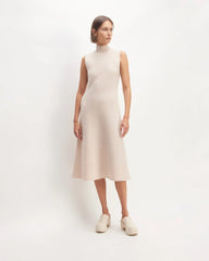 The Cozy-Stretch Sleeveless Midi Dress | Whisper Pink