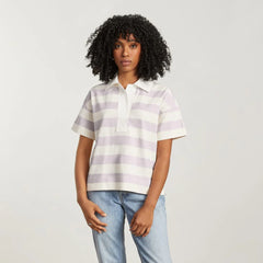 The Retro Jersey Polo | Pale Orchid / Canvas