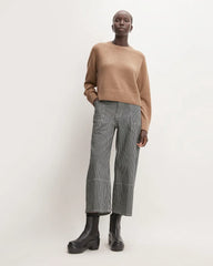 The Boxy Crew in Cashmere | Heathered Woodsmoke