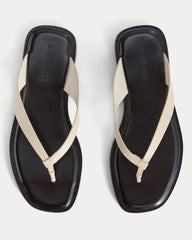 The Leather Flip Flop | Canvas