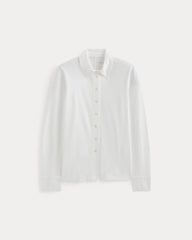 Button-Up Shirt in Essential Cotton | White