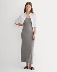 Racerback Maxi Knit Dress | Mid Heather Grey