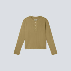 The Organic Cotton Waffle Henley | Fennel Seed