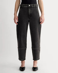 The Utility Barrel Pant | Washed Black | Regular