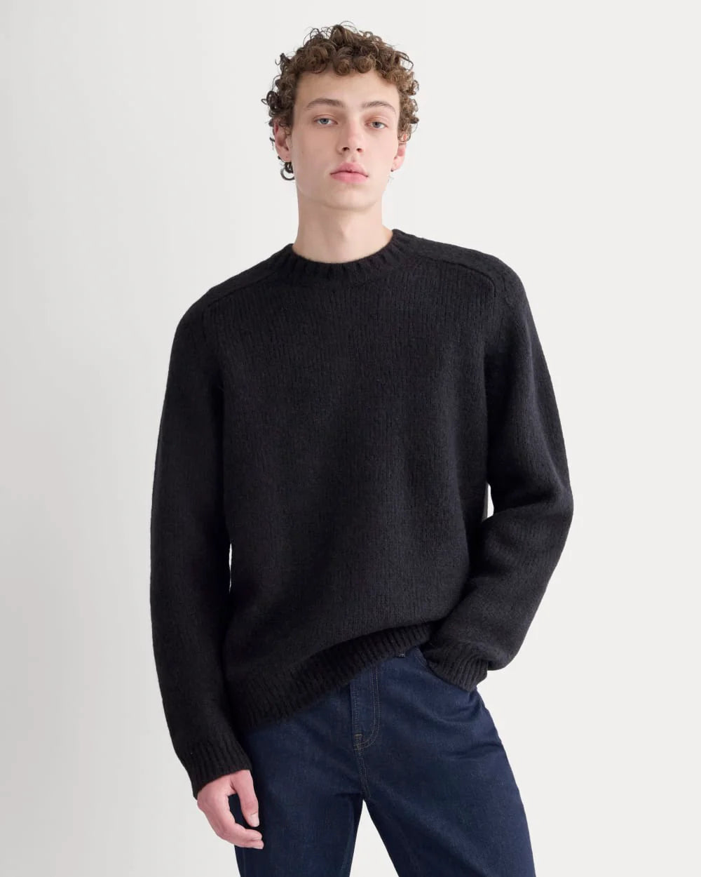 The Cloud Crewneck Sweater |  Black