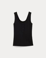 The Selfie Henley Tank | Black