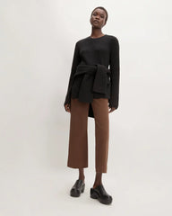 The Organic Cotton Slim Crew Sweater | Black