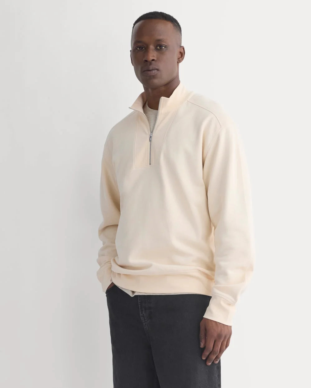Lightweight Terry Sweatshirt | Parchment
