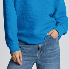 The ReNew Teddy Oversized Crew | Horizon Blue