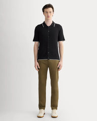 The No-Sweat Button-Down Polo |  Black