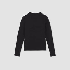 The Supima® Form Funnel Neck Tee | Black