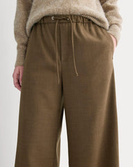 The Pull-On Trouser in Tailor Twill | Heathered Cocoa