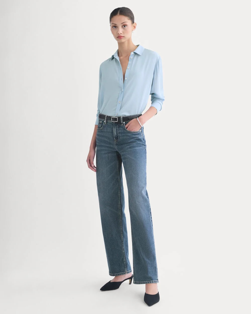 The Column Jean | Ocean | 33" Inseam