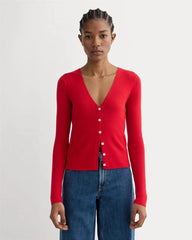 The Cardigan in Ultrasoft Merino | Classic Red