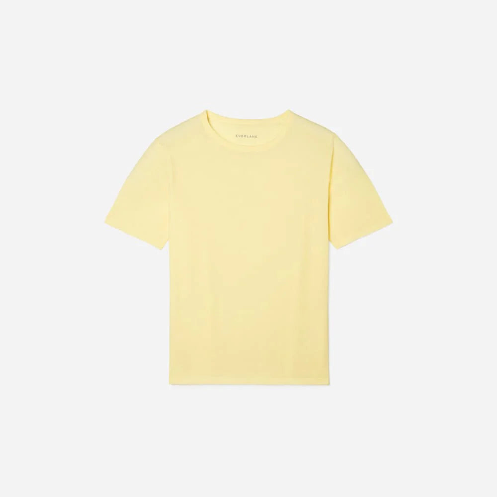 The Air Scoop-Neck Tee | Pastel Yellow