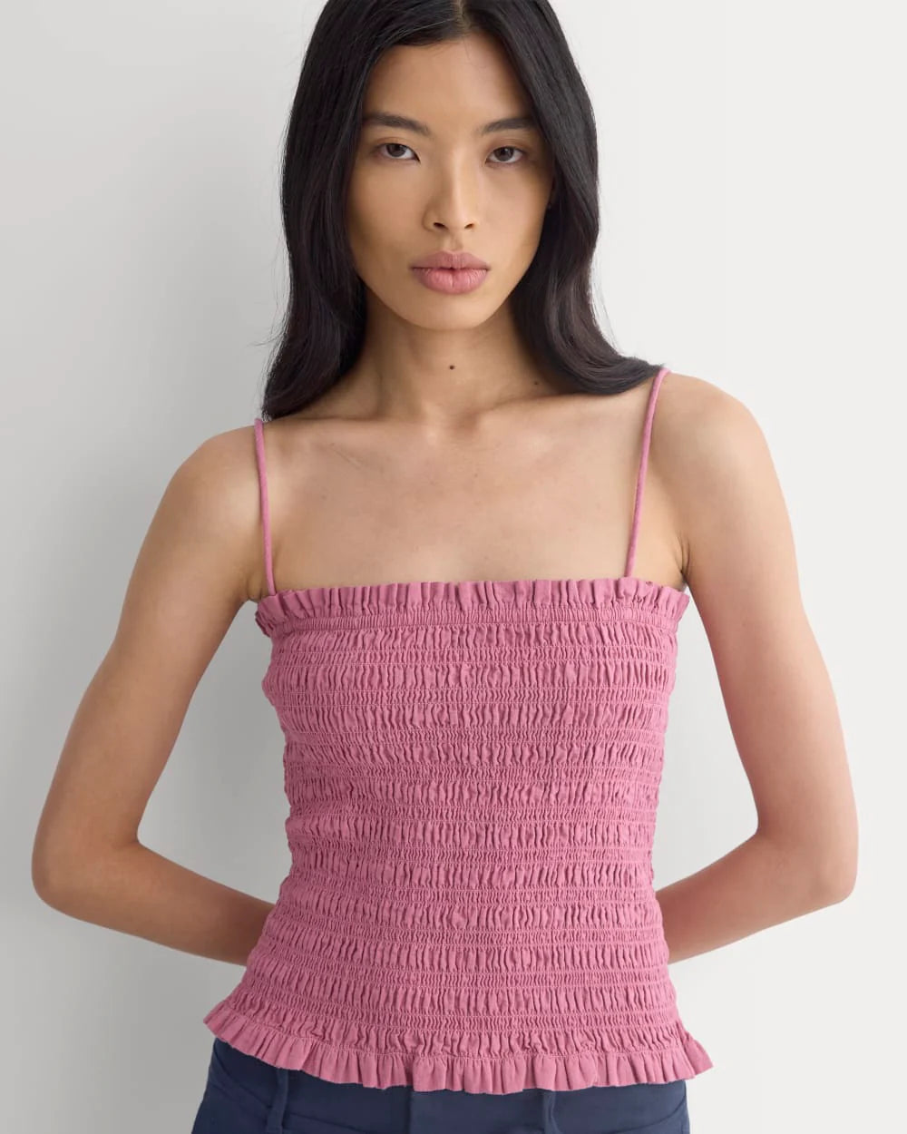 Gauze Smocked Cami | Heather Rose
