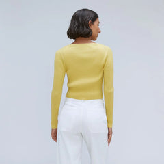 The Cotton-Merino Front-Tie Top | Dandelion