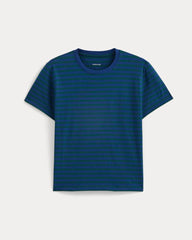 The Box-Cut Tee in Essential Cotton | Navy Peony/Dark Sea | No Pocket