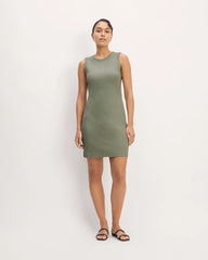 The Ribbed Mini Dress | Sage Green