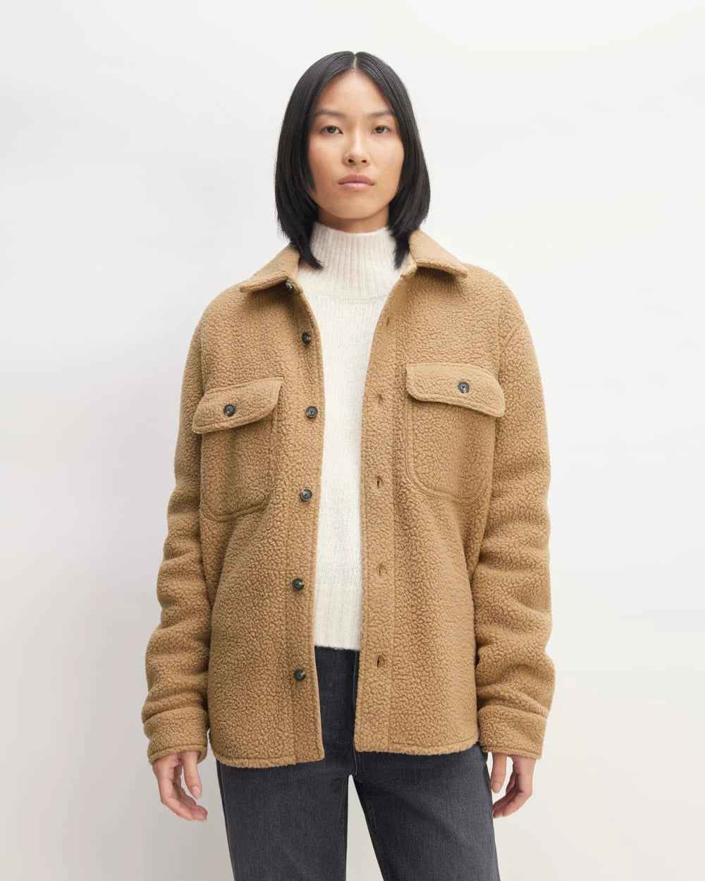 The ReNew Fleece Everyone Overshirt | Tiger's Eye