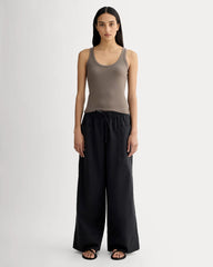 The Shimmy Scoop-Neck Tank | Taupe