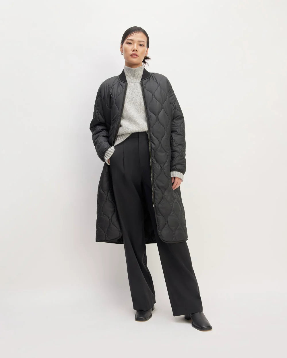 The ReNew Long Liner | Black