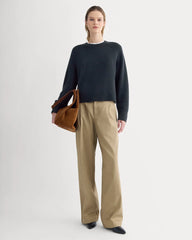 The Boxy Crew in Cashmere | Navy