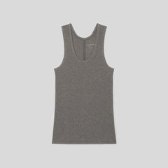 The Luxe Rib Tank | Heathered Fatigue